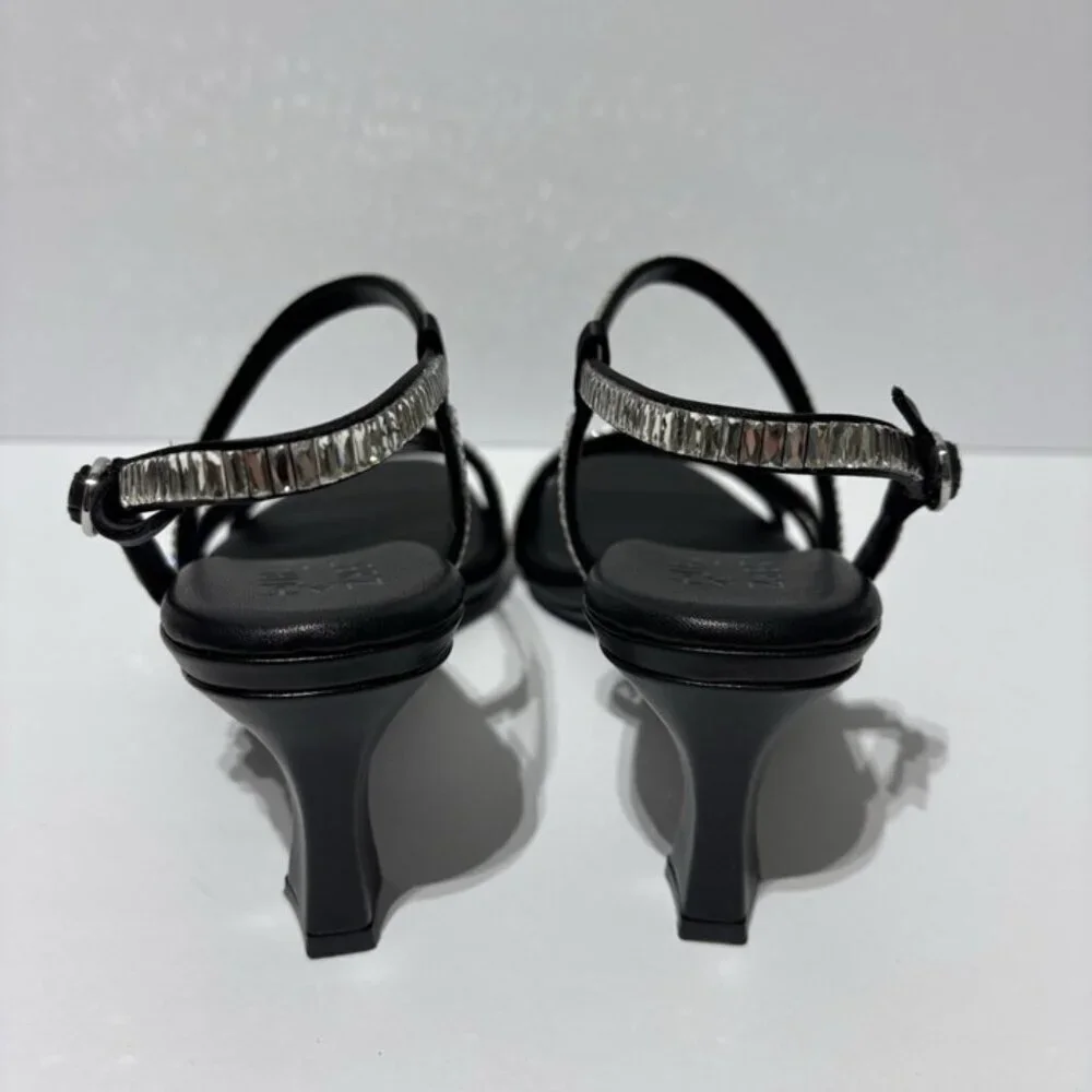 Naturalizer Women’s Galaxy 2 Strappy Sandals Black, Size 7W  New with box  UF